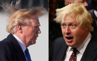 Boris Johnson & Donald Trump side by side