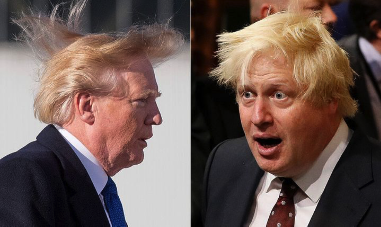 Boris Johnson & Donald Trump side by side